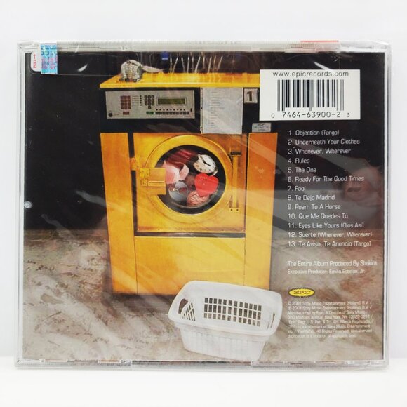Shakira Laundry Service CD 2001 Pop Latin Fusion Hype Sticker Sealed - Picture 3 of 10